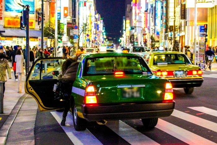 LPG車のタクシー
