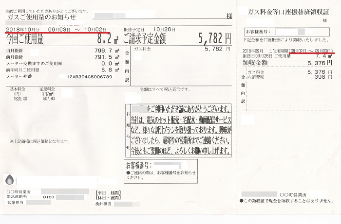 赤線の部分が使用期間