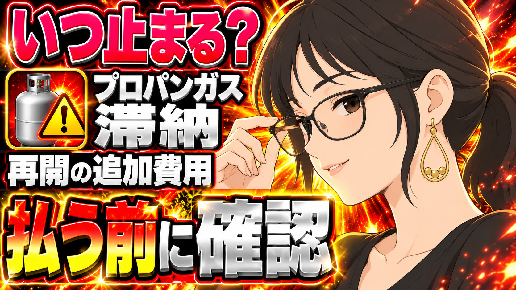 プロパンガスの滞納、いつ止まる？再開にはガス代以外もかかる？