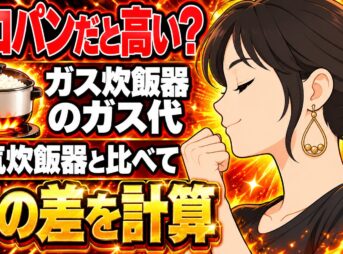 ガス炊飯器のガス代は高い？プロパンで電気より月いくら違う？