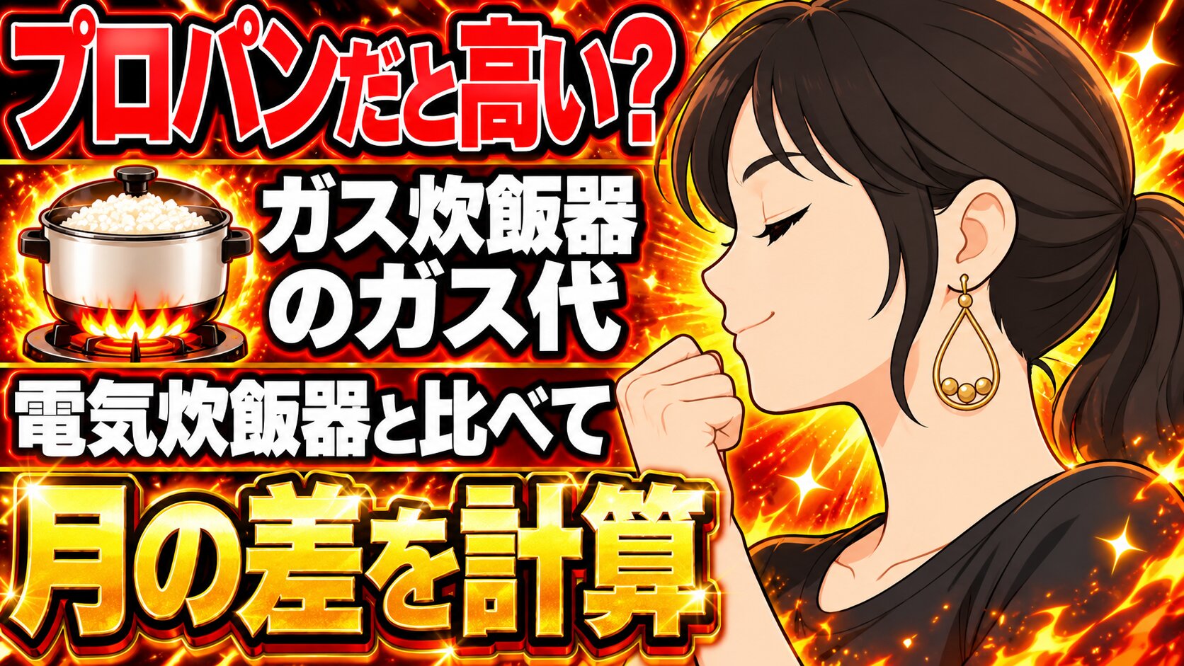 ガス炊飯器のガス代は高い？プロパンで電気より月いくら違う？