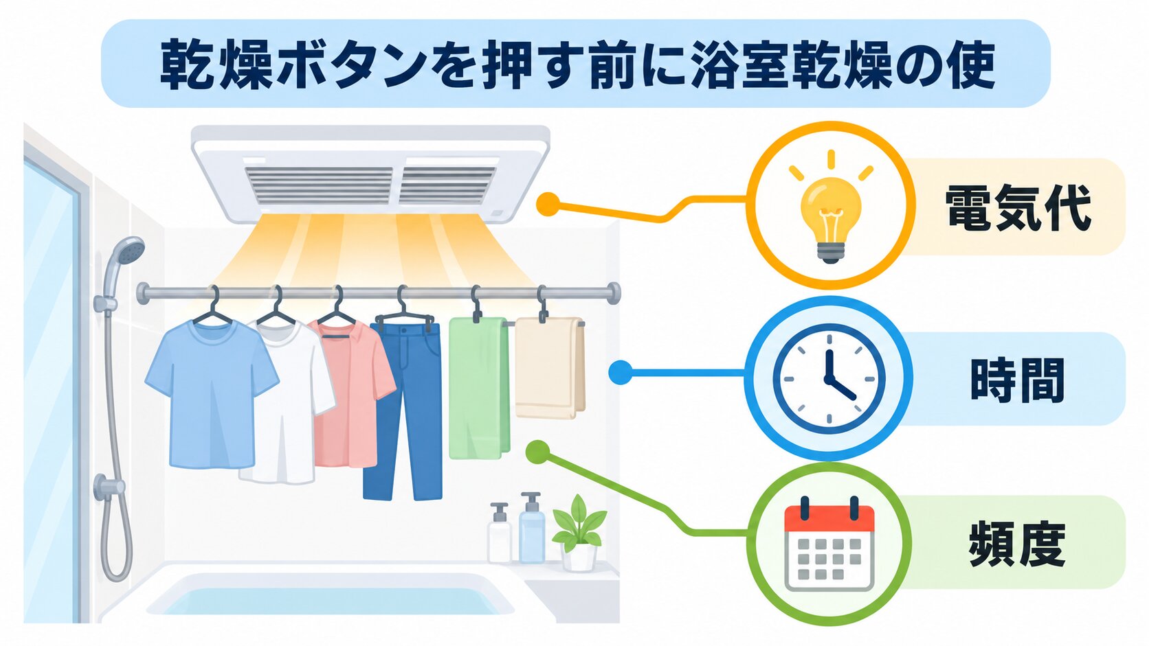 急ぎは浴室乾燥、日常は除湿機で部屋干しする雨の夜のイメージ
