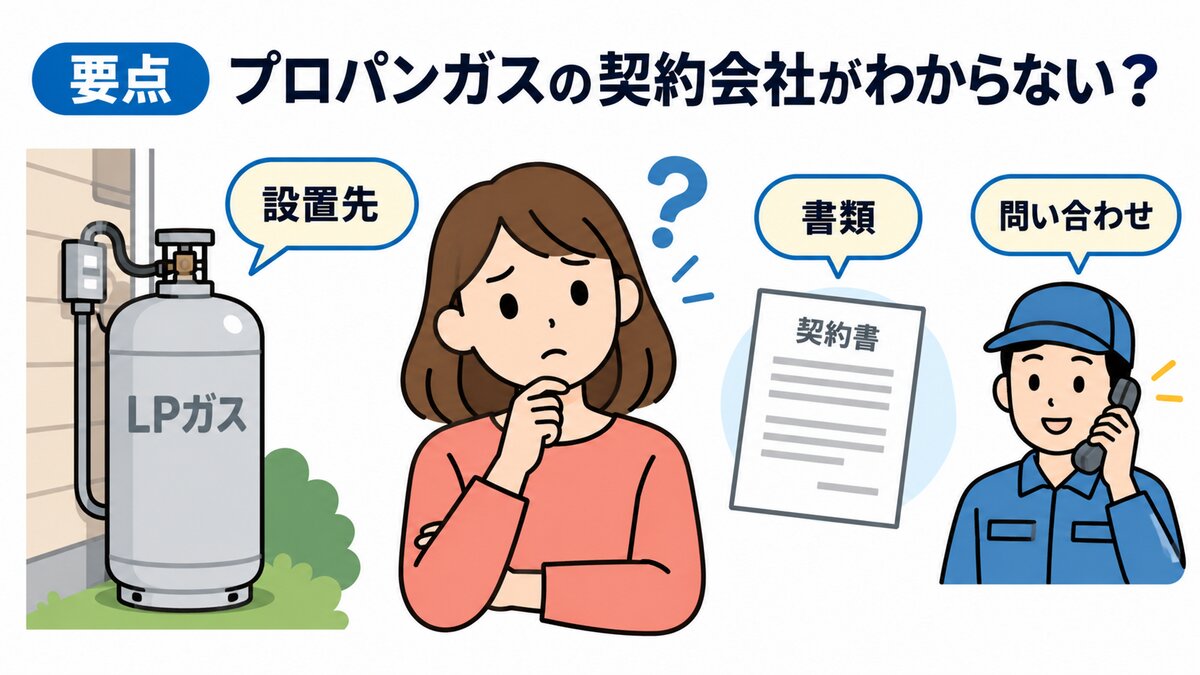 検針票・請求書・口座明細から契約会社を探す順番の図解