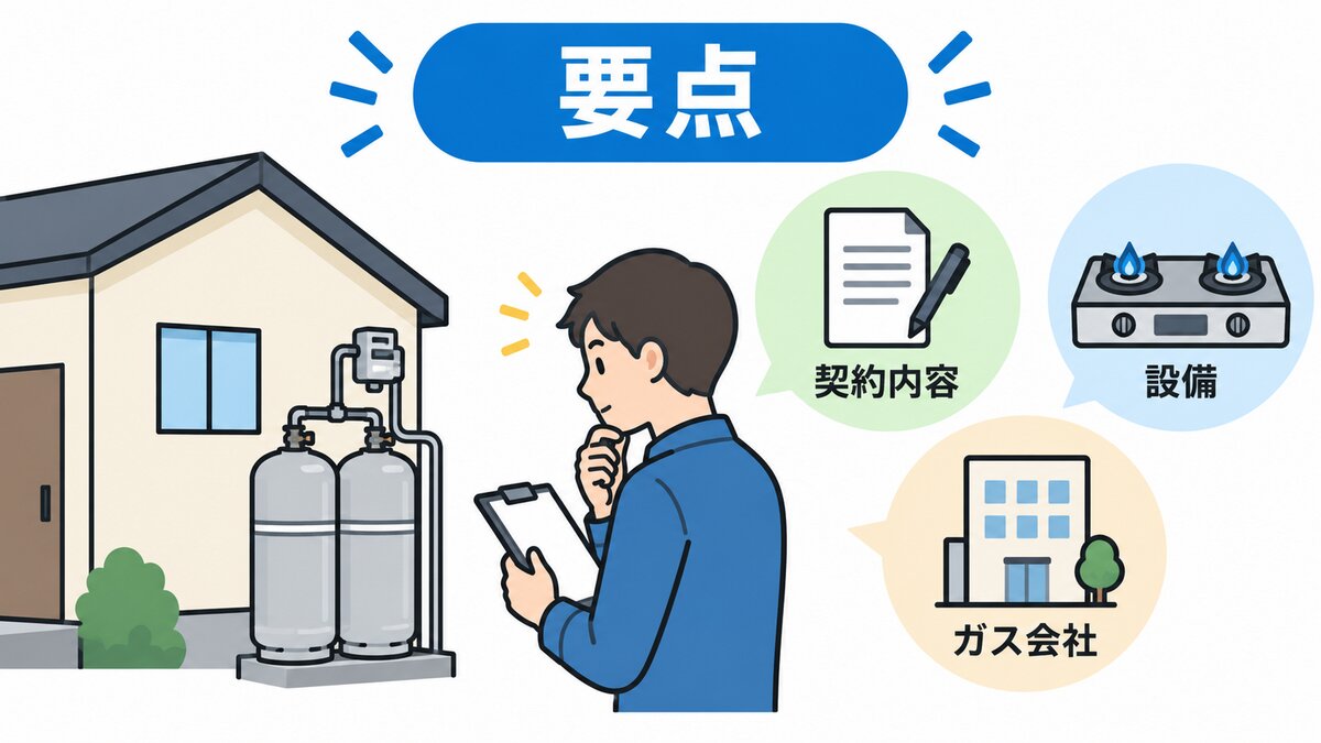 内見で見る場所(ボンベ・メーター・機器シール)