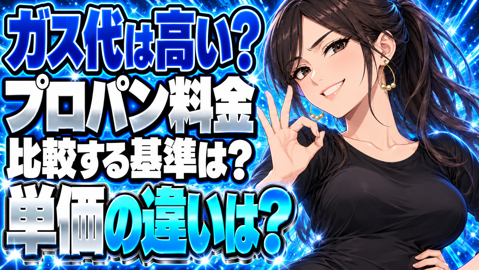 明治商会のプロパンガスは高いって本当？料金を比較してみた！について説明する女性