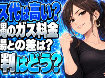 【沖縄】ひまわりガスの料金は高い？評判や口コミをチェック！について説明する女性