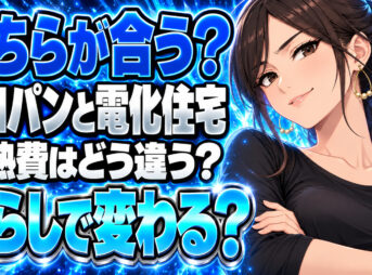 プロパンガスとオール電化の料金節約やメリットなど徹底比較！について説明する女性