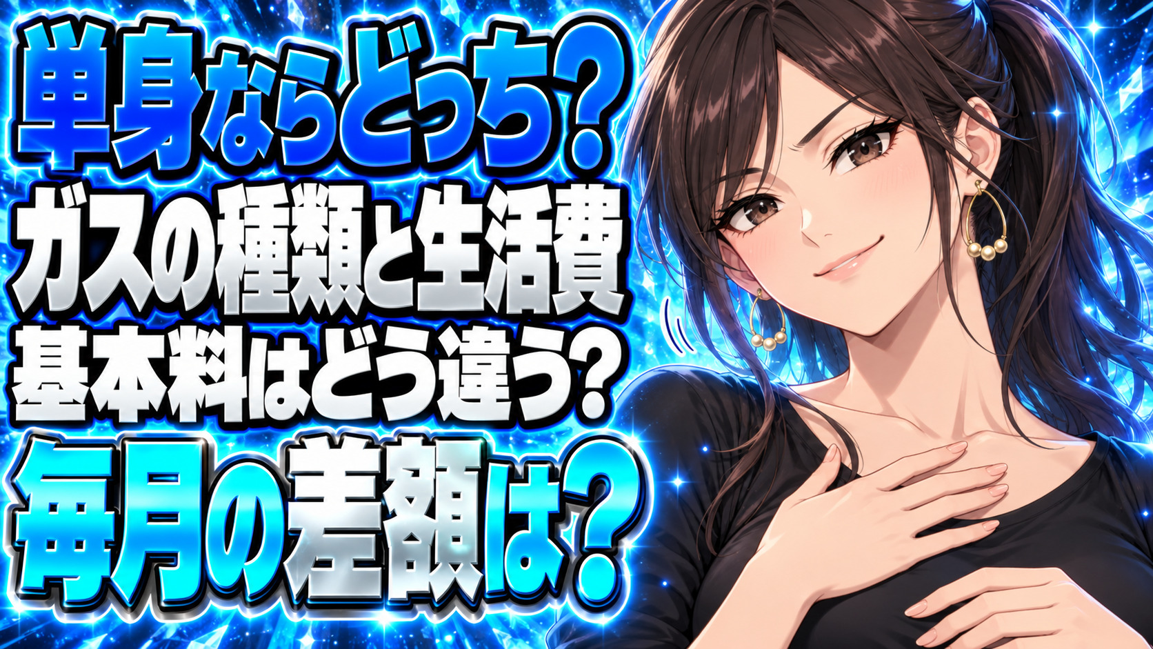 一人暮らしのプロパンガスと都市ガスのガス代を比較！どっちが安い？について説明する女性