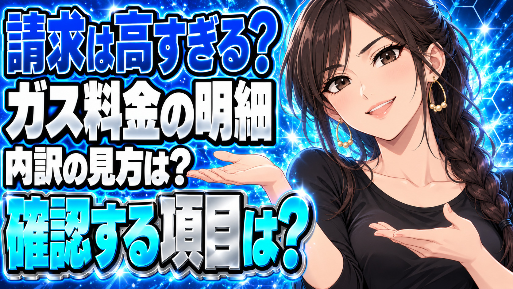 プロパンガス料金の明細の見方！高すぎる請求を防ぐ方法について説明する女性
