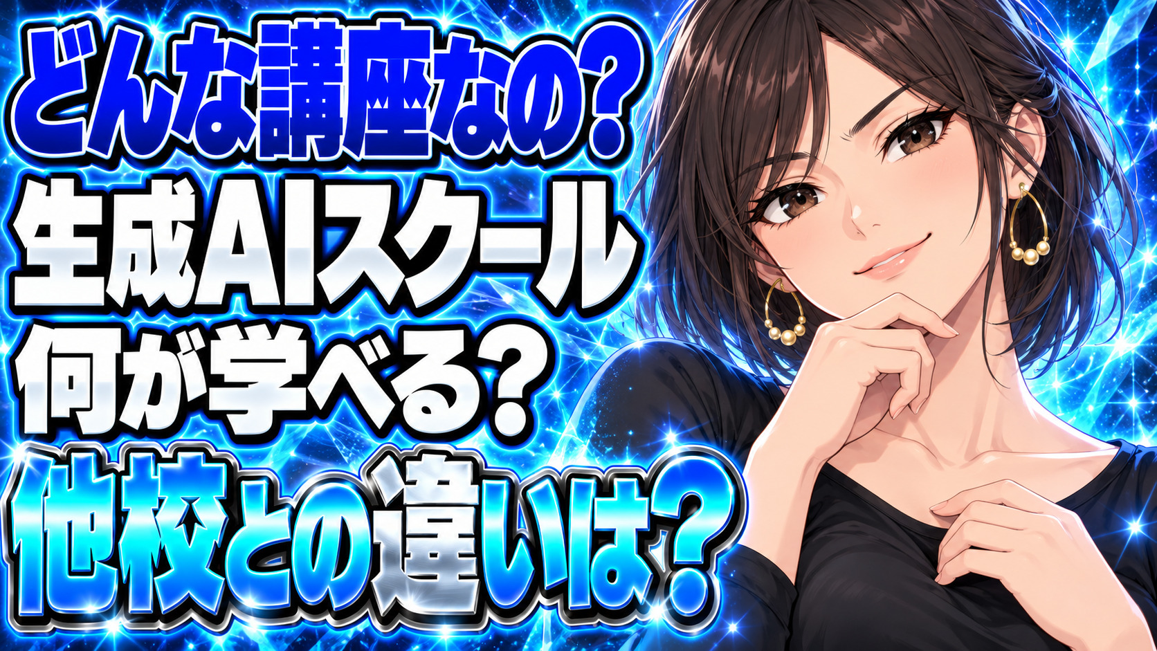 DMM生成AI CAMPのメリットとデメリットとは？他のスクールと比較チェックについて説明する女性