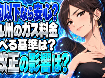 有限会社猫田商店（北九州市門司区）のガス料金。平均より安くても「適正価格」より年について説明する女性
