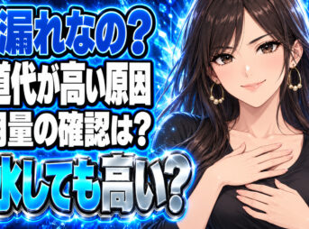 水道代が高い原因は漏水？食洗機も残り湯洗濯もしているのにについて説明する女性
