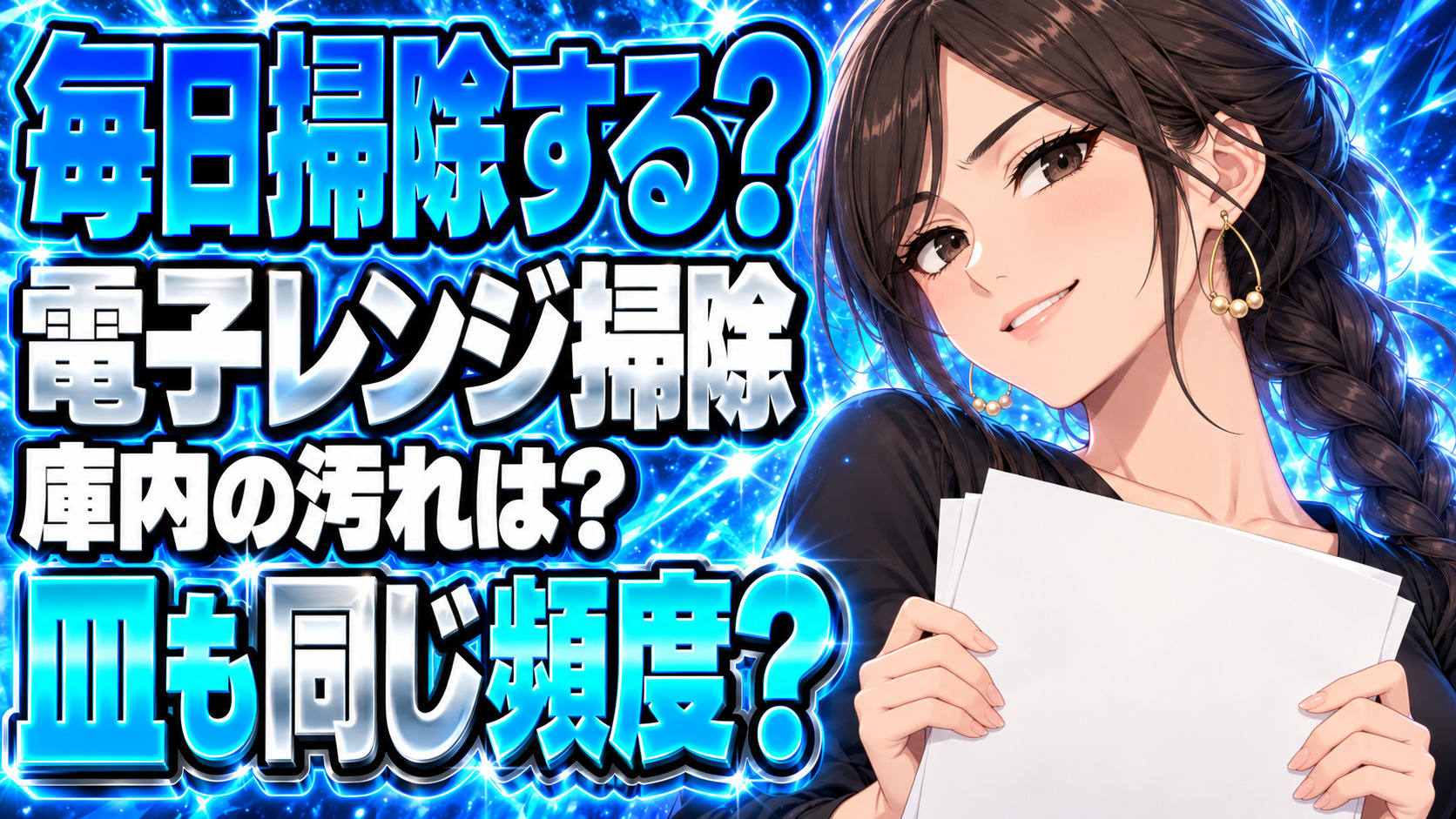 電子レンジ掃除の頻度は毎日？庫内とターンテーブルでは違うについて説明する女性