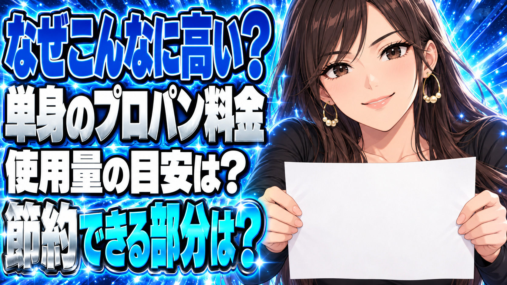 プロパンガスを節約したい！一人暮らしのガス代が高い原因をチェックについて説明する女性
