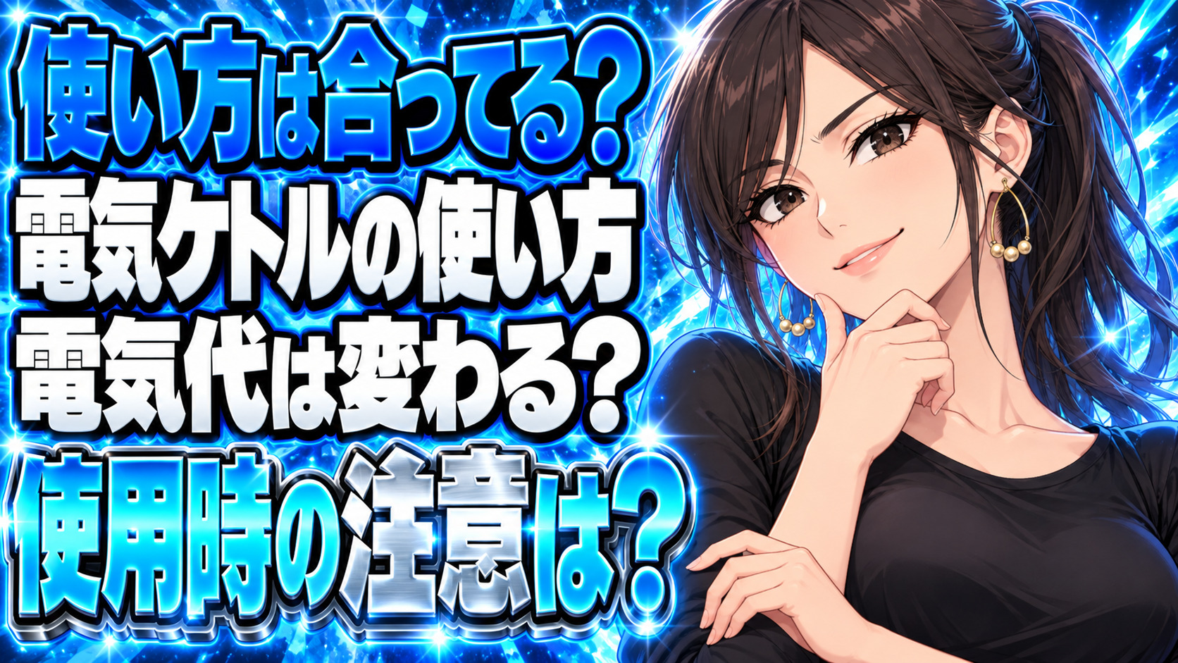 電気ケトルの正しい使い方を解説！間違った使い方だとコスパ最悪について説明する女性