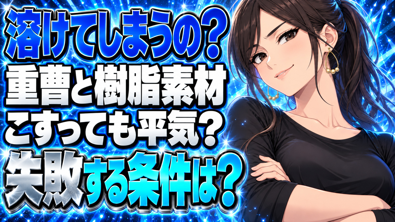 重曹でプラスチックが溶けるのは本当？危険性や掃除の失敗談を解説！について説明する女性