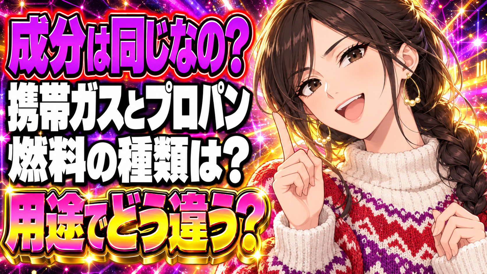 カセットボンベとプロパンガスの成分の違いや種類をチェック