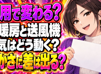 ガス床暖房にサーキュレーターや扇風機を組み合わせて効果はある？