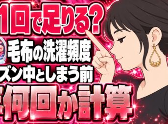 毛布の洗濯頻度は月1回？シーズン中としまう前、年に何回洗う？