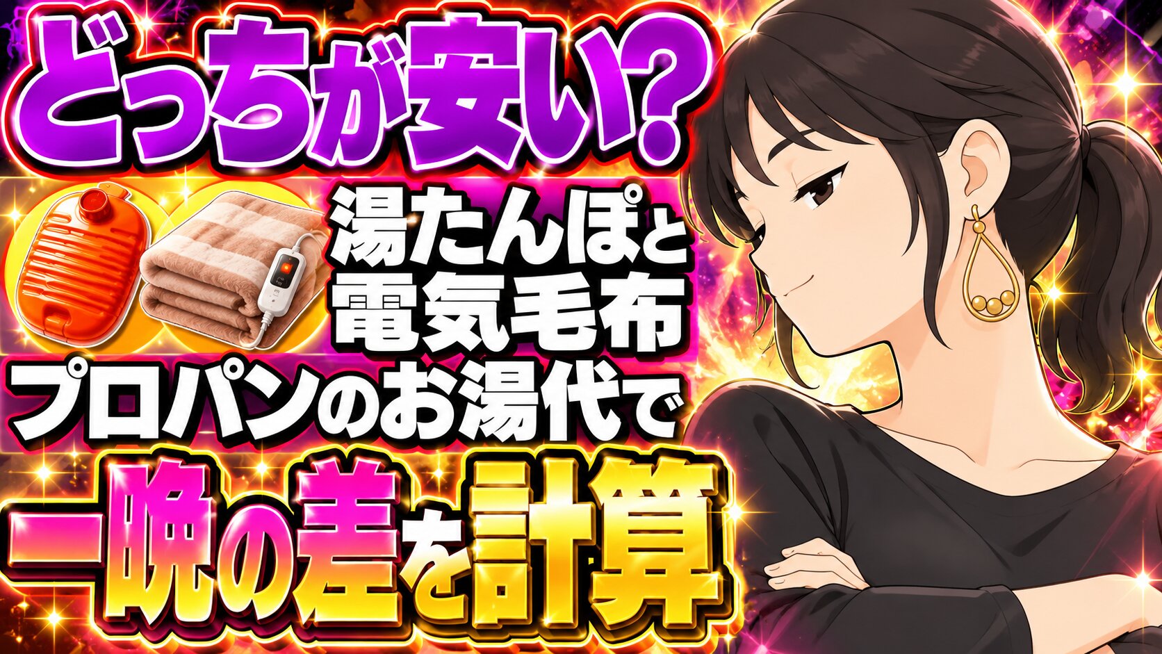 湯たんぽと電気毛布はどっちが安い？プロパンのお湯代で比較